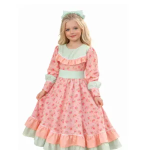 vestido infantil rosa